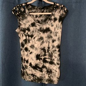 Tie-dye bejeweled shirt